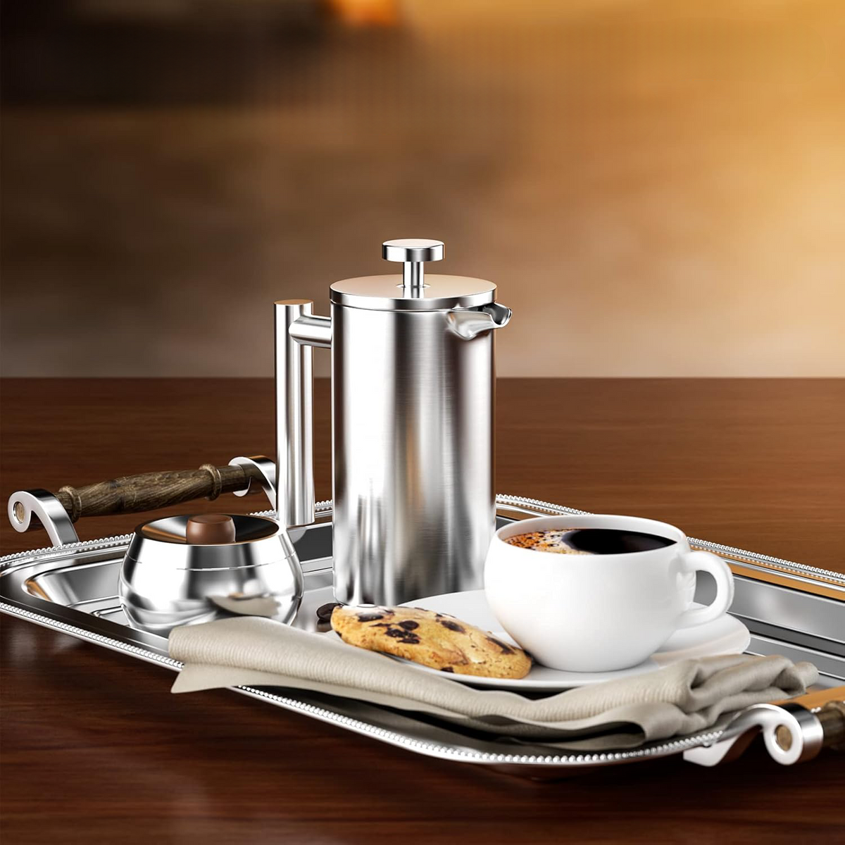 Théière thermos inox 1L  برادة حافظة للحرارة